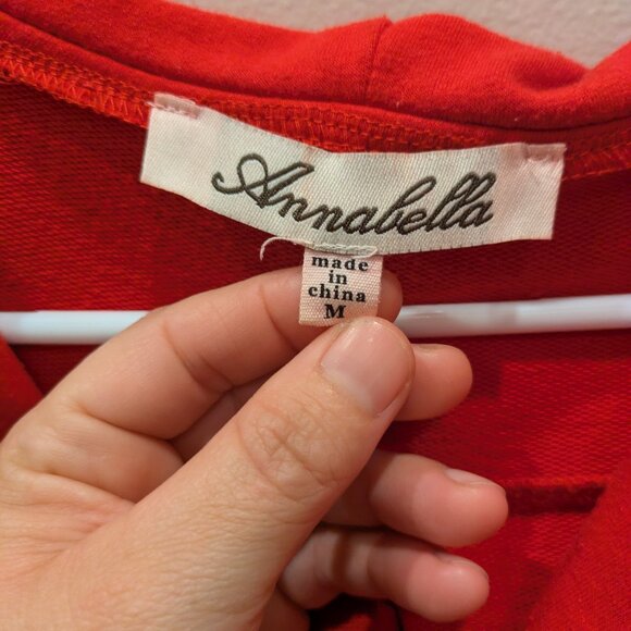 Graphic tee/patched Annabella Hooded button up - Picture 5 of 9